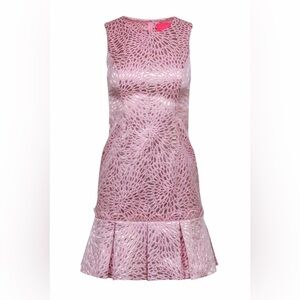 Lilly Pulitzer Pink and Silver Textured Dress